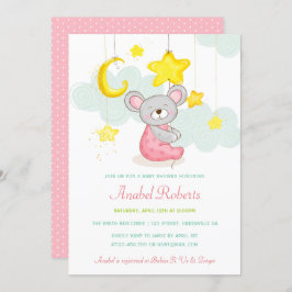 Invitación a Baby Shower de Stars Moon
