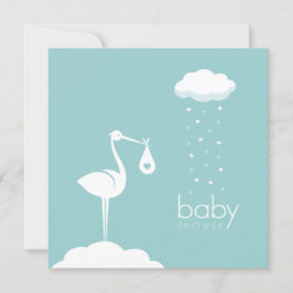 Invitación a Baby Shower de Stork Delivery Boy