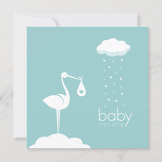 Invitación a Baby Shower de Stork Delivery Boy