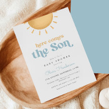 Invitación a Baby Shower de Sunshine Boy