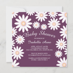 Invitación a Baby Shower de Sweet Daisy