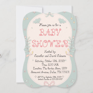 Invitación a Baby Shower de Sweet Floral