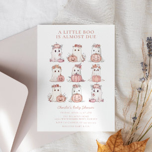Invitación a Baby Shower de Sweet Little Boo Hallo