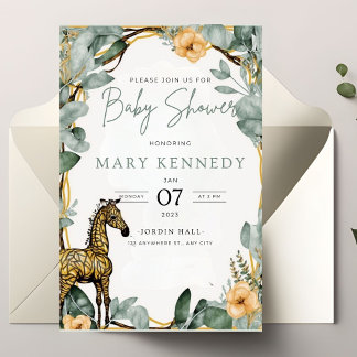 Invitación a Baby Shower de Sweet Pea