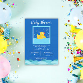 Invitación a Baby Shower de Sweet Rubber Ducky Bub