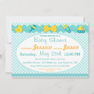 Invitación a Baby Shower de Sweet Scrapbook Boy