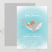 Invitación a Baby Shower de Sweet Shark