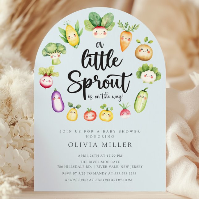 Invitación a Baby Shower de Sweet Sprout (Subido por el creador)
