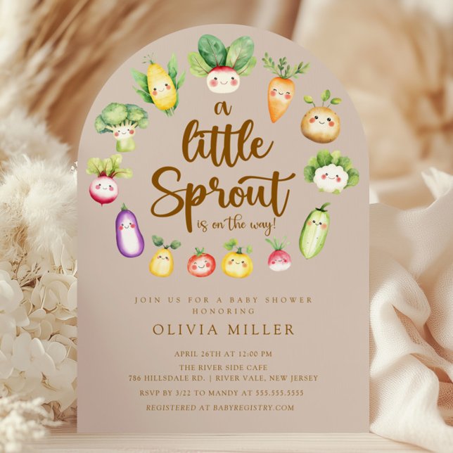 Invitación a Baby Shower de Sweet Sprout (Subido por el creador)