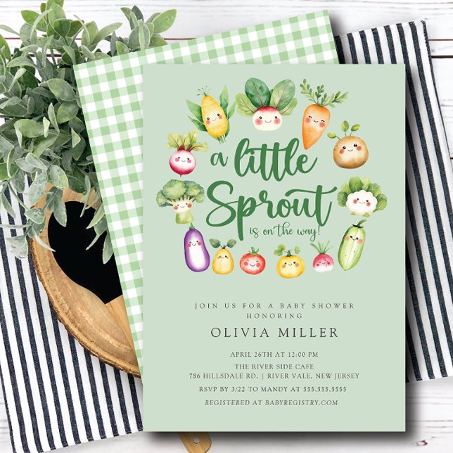 Invitación a Baby Shower de Sweet Sprout (Subido por el creador)
