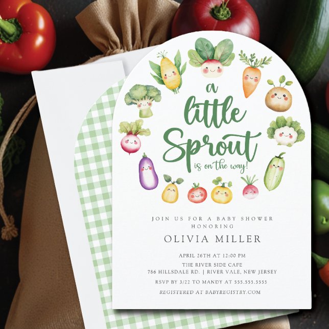 Invitación a Baby Shower de Sweet Sprout (Subido por el creador)