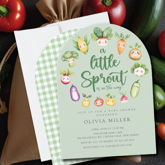 Invitación a Baby Shower de Sweet Sprout (Subido por el creador)