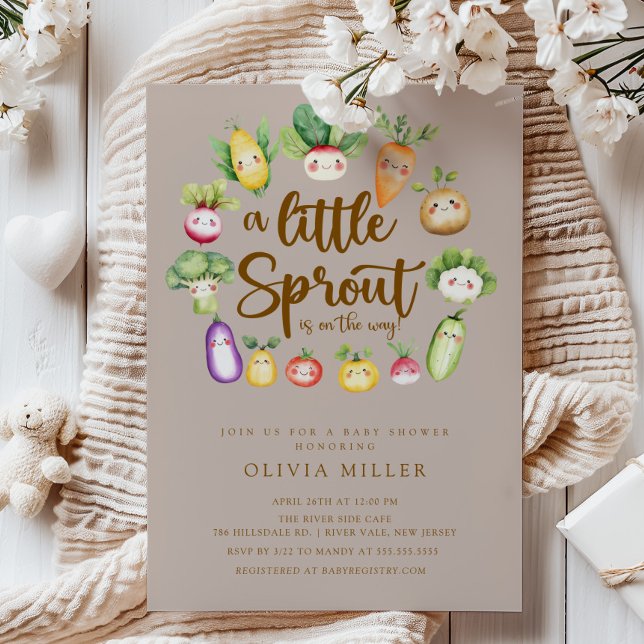 Invitación a Baby Shower de Sweet Sprout (Subido por el creador)