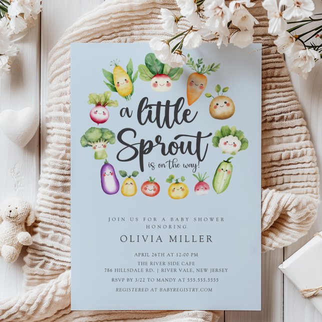 Invitación a Baby Shower de Sweet Sprout (Subido por el creador)