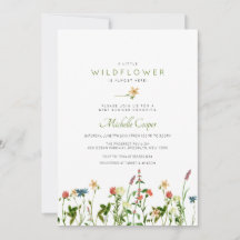 Invitación a Baby Shower de Sweet Wildflower