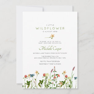 Invitación a Baby Shower de Sweet Wildflower