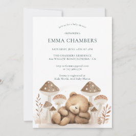 Invitación a Baby Shower de Teddy Bear