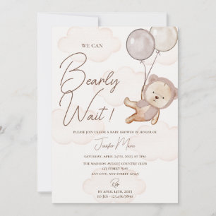 Invitación a Baby Shower de Teddy Bear