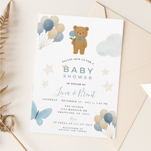 Invitación a Baby Shower de Teddy Bear (Subido por el creador)