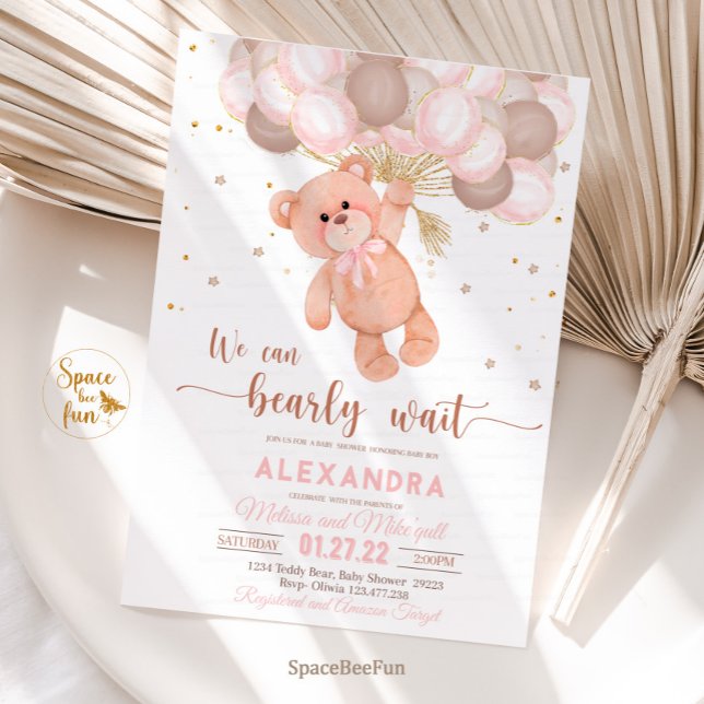 Invitación a Baby Shower de Teddy Bear (Subido por el creador)