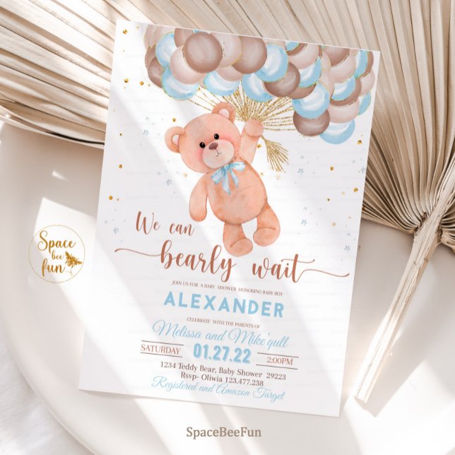 Invitación a Baby Shower de Teddy Bear (Subido por el creador)