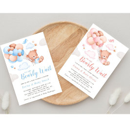 Invitación a Baby Shower de Teddy Bear Boy