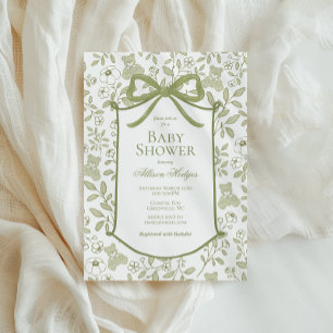 Invitación a Baby Shower de Teddy Bear   Elegante