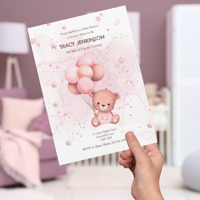 Invitación a Baby Shower de Teddy Rosa (Subido por el creador)