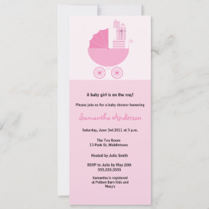 Invitación a Baby Shower de transporte de Moda - C