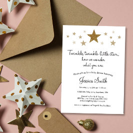 Invitación a Baby Shower de Twinke Twinkle Little 