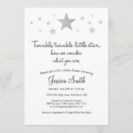 Invitación a Baby Shower de Twinke Twinkle Little 