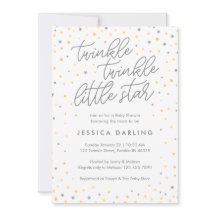 Invitación a Baby Shower de Twinkle Little Star |