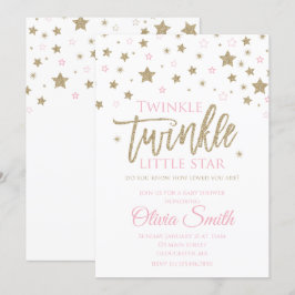 Invitación a Baby Shower de Twinkle Twinkle Little