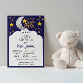 Invitación a Baby Shower de Twinkle Twinkle Star