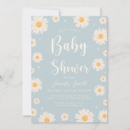 Invitación a Baby Shower de un Chica floral de Dai