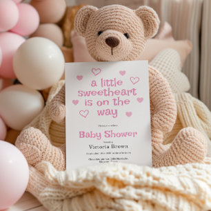Invitación a Baby Shower de un Chica pequeño