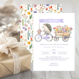 Invitación a Baby Shower de un edgehog cultivado l