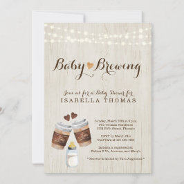 Invitación a Baby Shower de un Fiesta de té para l