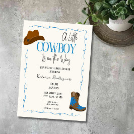Invitación a Baby Shower de un niñito bovino