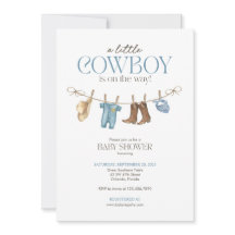 Invitación a Baby Shower de un niñito bovino