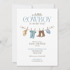Invitación a Baby Shower de un niñito bovino