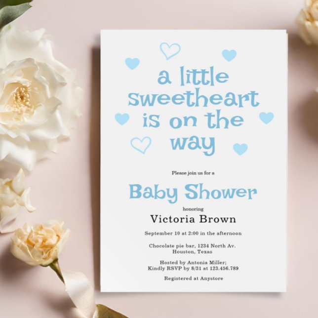 Invitación a Baby Shower de un niño pequeño (Subido por el creador)