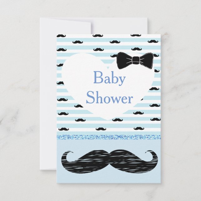 Invitación a Baby Shower de un niño pequeño malvad (Anverso)