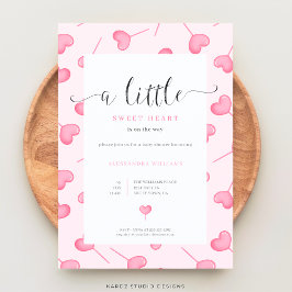 Invitación a Baby Shower de un pequeño Chica