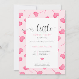 Invitación a Baby Shower de un pequeño Chica
