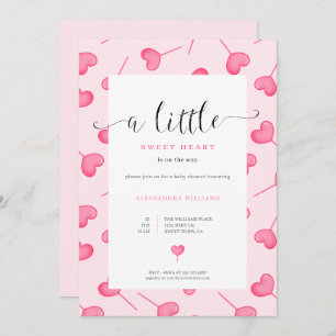 Invitación a Baby Shower de un pequeño Chica