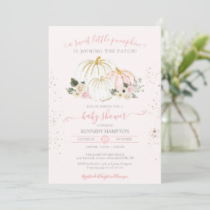 Invitación a Baby Shower de un pequeño Chica blanc