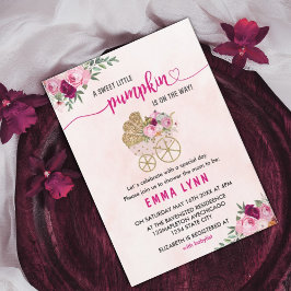 Invitación a Baby Shower de un pequeño Chica de ca