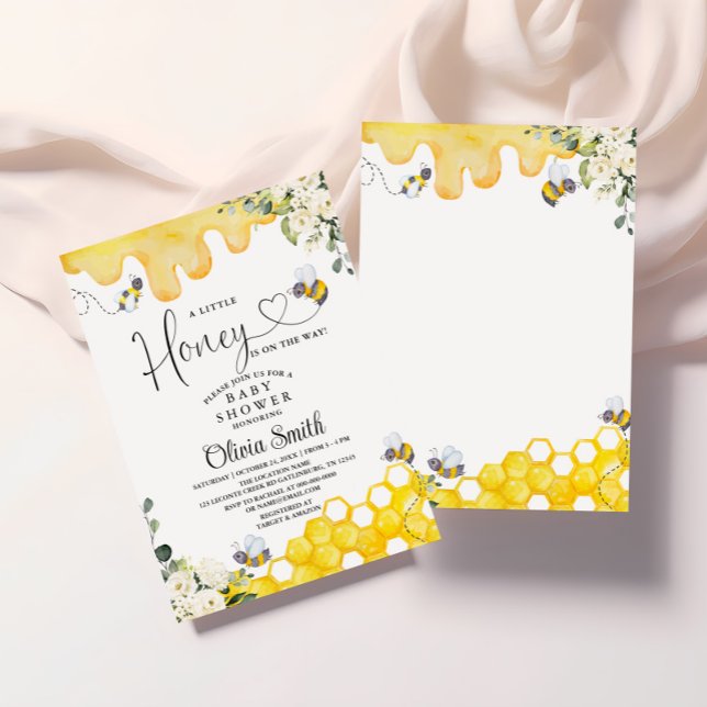 Invitación a Baby Shower de una bebecita pequeña (Subido por el creador)