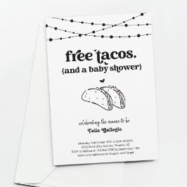 Invitación a Baby Shower de una pareja de tacos di